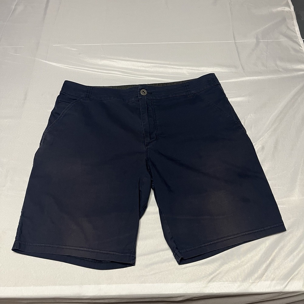 Kuhl Resistor Lite Chino Shorts Mens Size 36 Dark Blue Stretch Outdoors Gorp